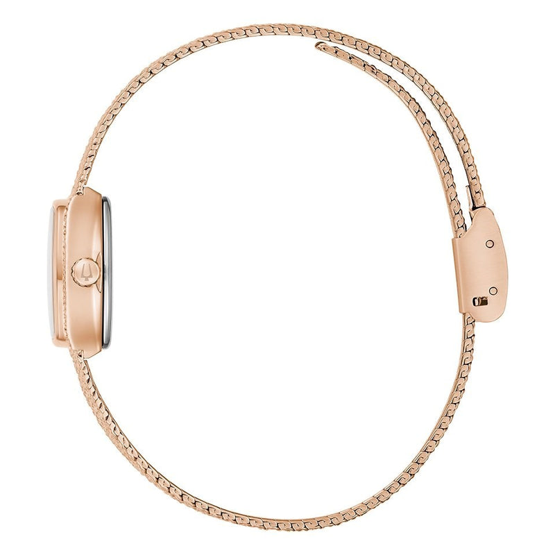 Bulova Goddess of Time Ladies' Tigers Eye Rose Gold Quartz Watch
