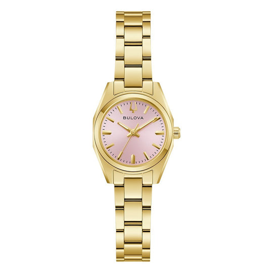 Bulova Surveyor Ladies' Gold Pink Quartz Watch