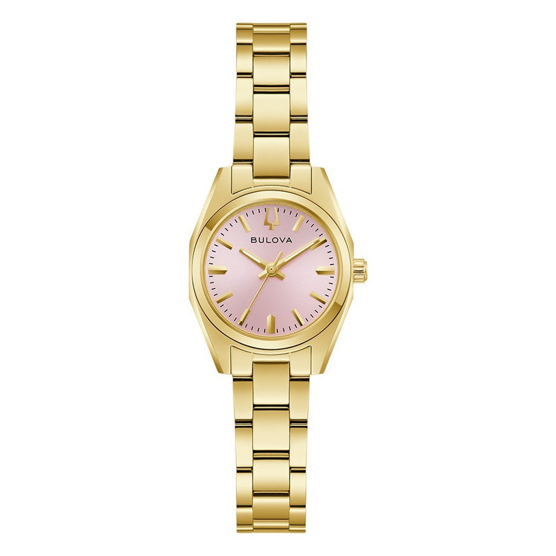 Bulova Surveyor Ladies' Gold Pink Quartz Watch