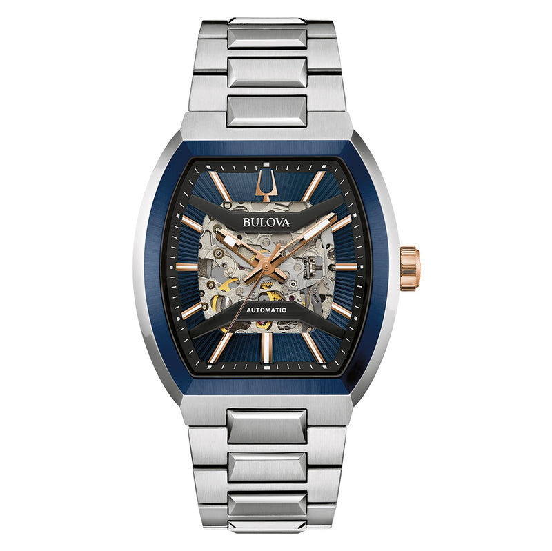 Bulova Maquina Men's Blue Automatic Watch