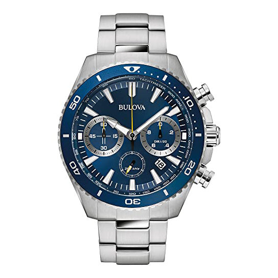 Bulova High Precision Men's Blue Chronograph Watch