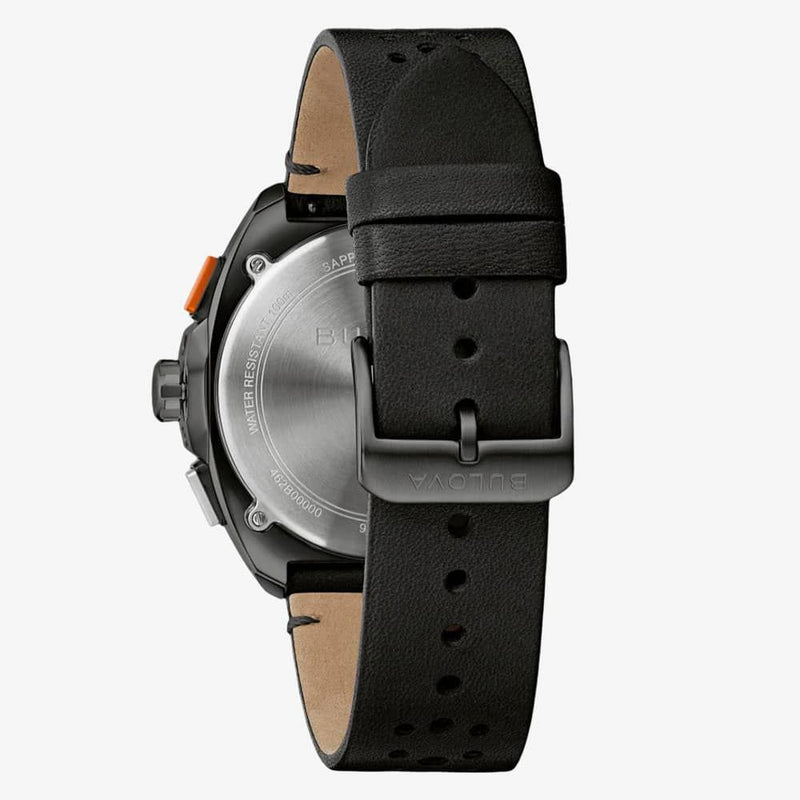 Bulova Racer Men's Black Orange Chronograph Watch