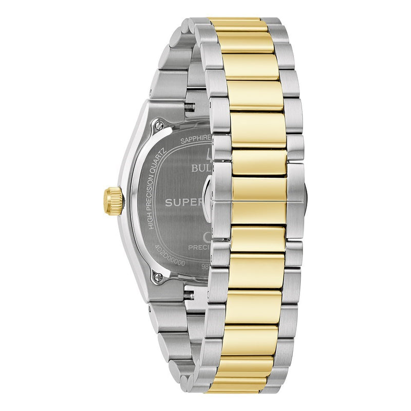 Bulova Super Seville Men's Blue Two-Tone Quartz Watch