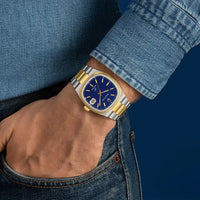 Bulova Super Seville Men's Blue Two-Tone Quartz Watch