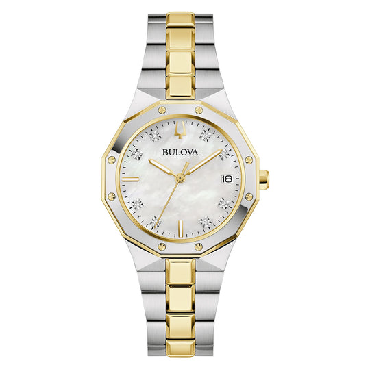 Bulova Prestige Ladies' Diamond White Mother of Pearl Quartz Watch