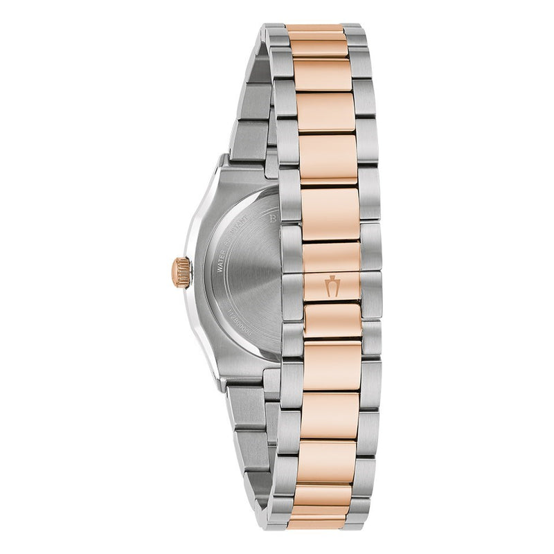 Bulova Surveyor Ladies' Two-Tone Rose Gold Diamond Quartz Watch