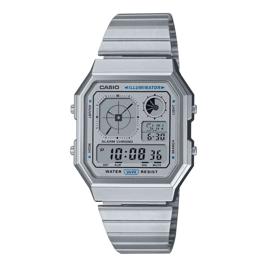 Casio Retro Vintage Unisex Silver Digital Watch