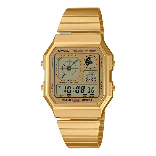 Casio Retro Vintage Unisex Gold Digital Watch
