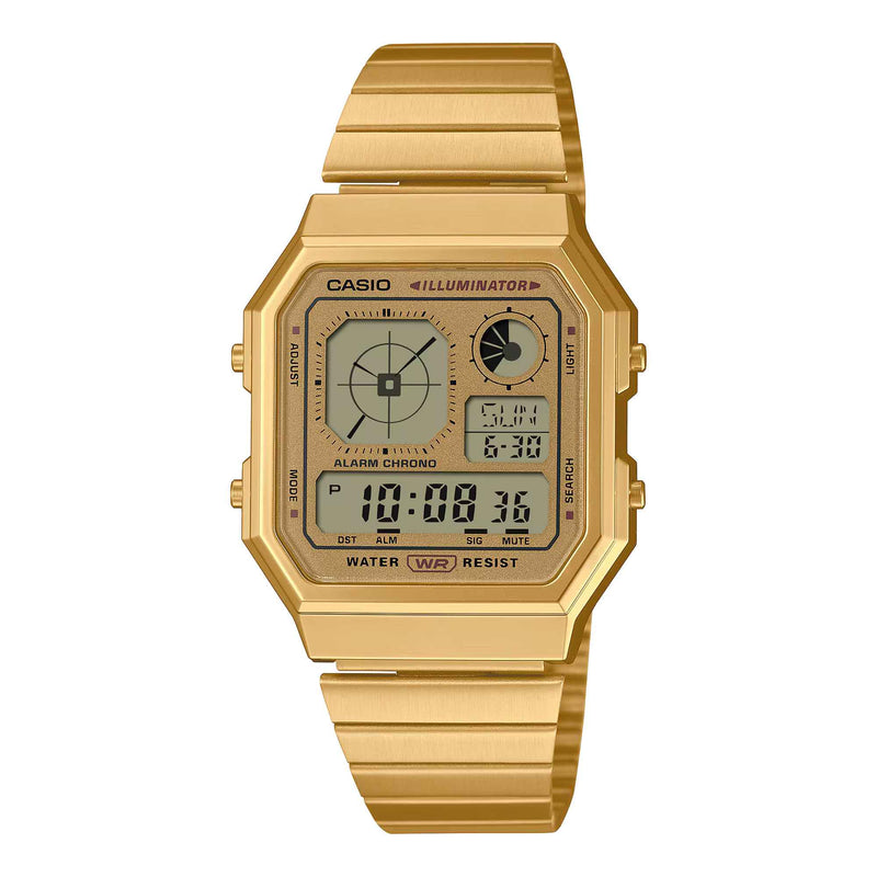 Casio Retro Vintage Unisex Gold Digital Watch
