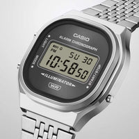 Casio Vintage Unisex Silver Grey Sunray Digital Watch