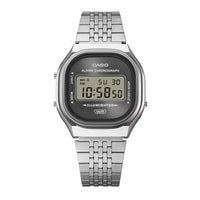 Casio Vintage Unisex Silver Grey Sunray Digital Watch