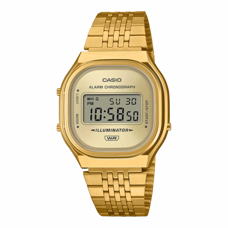Casio Vintage Unisex Gold Sunray Digital Watch