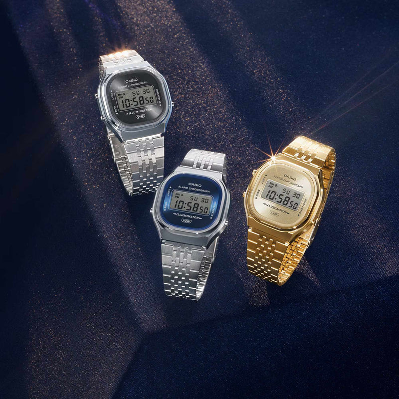 Casio Vintage Unisex Gold Sunray Digital Watch