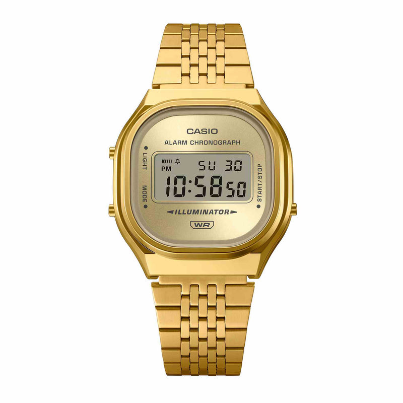 Casio Vintage Unisex Gold Sunray Digital Watch