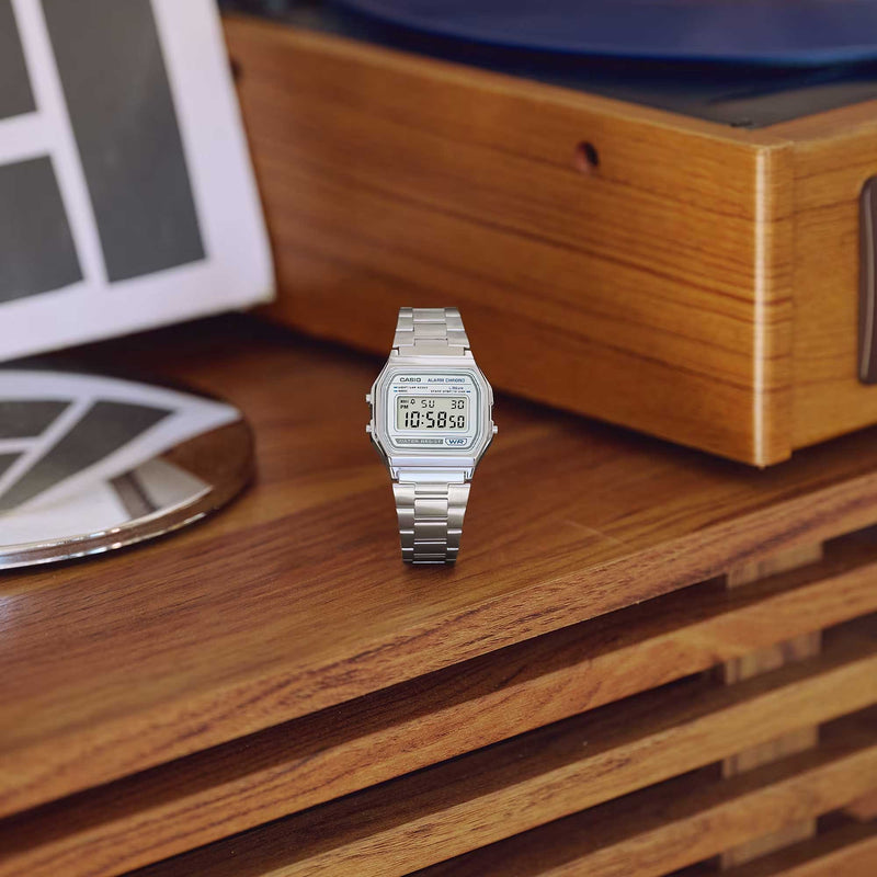 Casio Vintage Unisex Silver Digital Watch