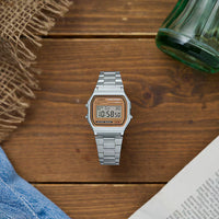 Casio Vintage Unisex Brown Digital Watch