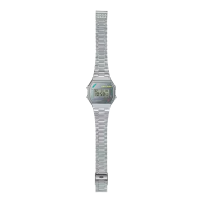 Casio PAC-MAN Vintage Unisex Silver Digital Watch