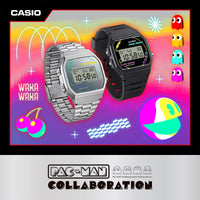Casio PAC-MAN Unisex Digital Watch Black F-91WPC-1ADR