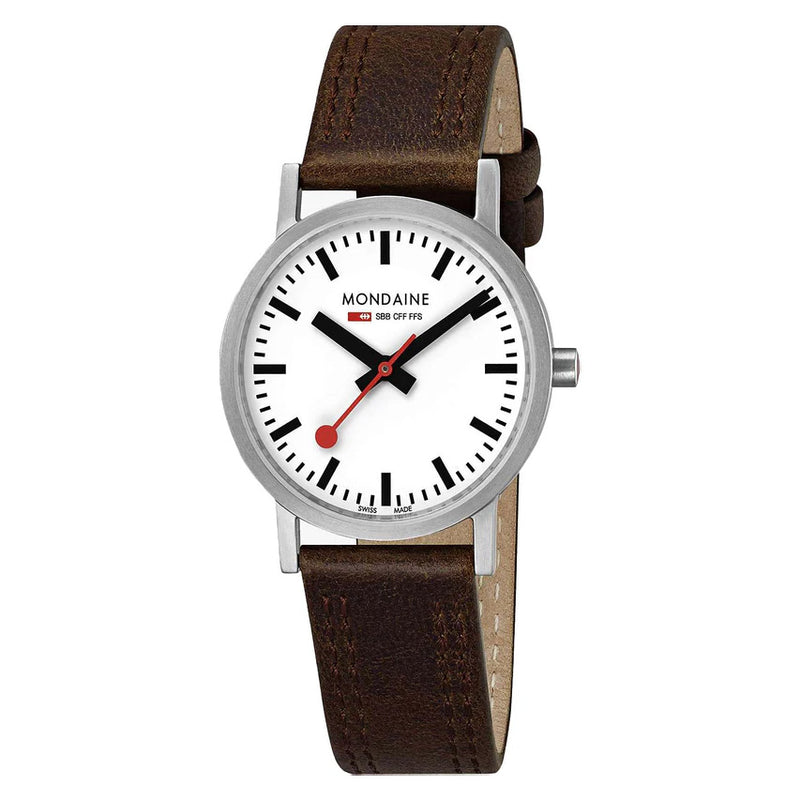 Mondaine Ladies Watch Classic White Brown A658.30323.16SBT