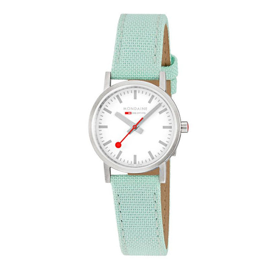 Mondaine Ladies Watch Classic White Mint Green A658.30323.17SBQ