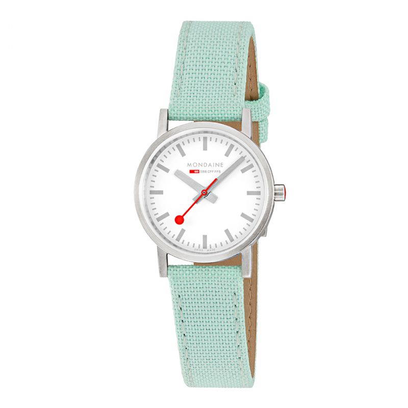 Mondaine Ladies Watch Classic White Mint Green A658.30323.17SBQ