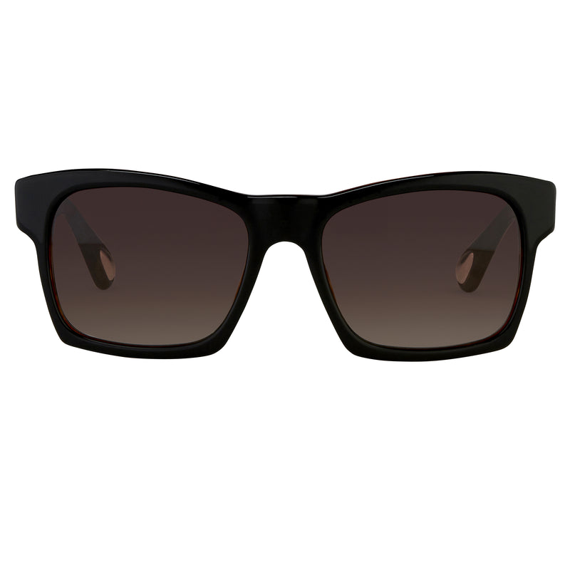 Ann Demeulemeester Unisex D-Frame Brown Sunglasses AD3C6SUN