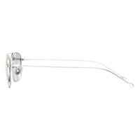 Ann Demeulemeester Sunglasses Rectangular Antique Aviator White Gold & Silver Mirror