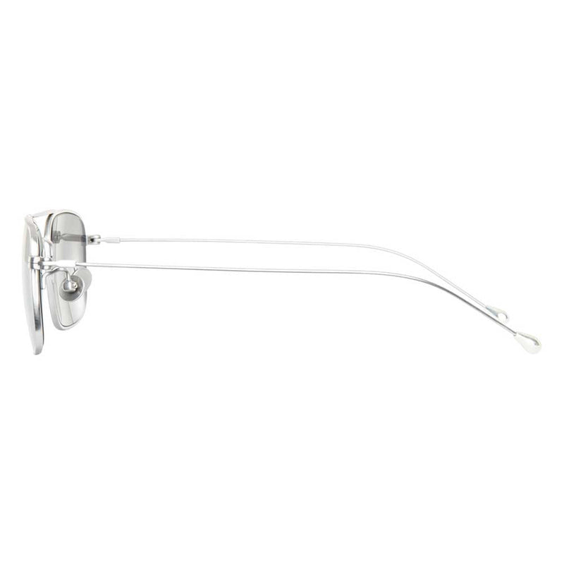 Ann Demeulemeester Sunglasses Rectangular Antique Aviator White Gold & Silver Mirror