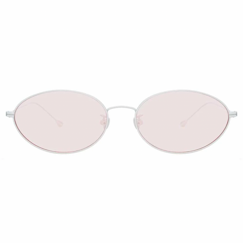 Ann Demeulemeester x Linda Farrow Silver/Pink Sunglasses AD62C8SUN