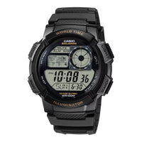 Casio Worldtime Men's Black Digital Watch