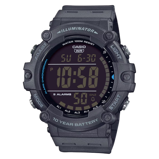 Casio Illuminator Men's Black Sporty Digital Watch