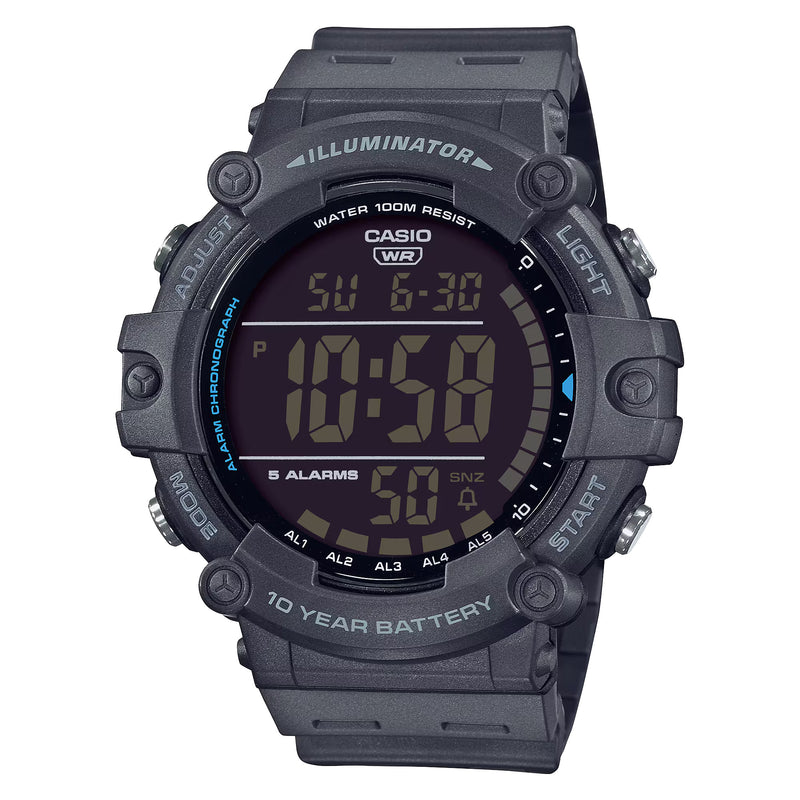 Casio Illuminator Men's Black Sporty Digital Watch