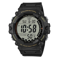 Casio Illuminator Men's Extra Long Strap Black Digital Watch