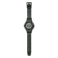 Casio Illuminator Men's Extra Long Strap Green Digital Watch