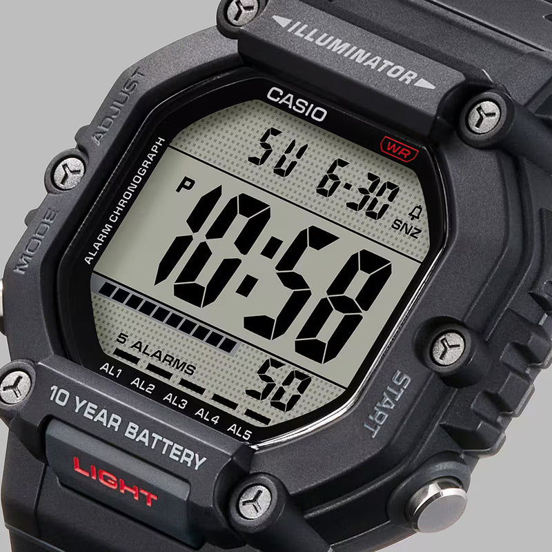 Casio Illuminator Men's Black Digital Watch