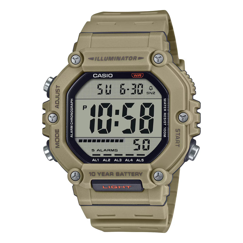 Casio Illuminator Men's Military Green Digital Watch