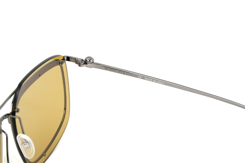Alexander McQueen Men's Sunglasses Rimless Pilot AM0221SK-004 64