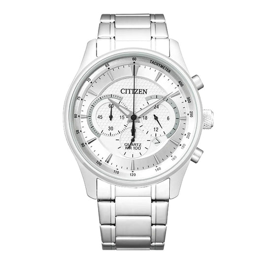 Citizen Men's 42mm Chronograph Sport Watch Silver Dial