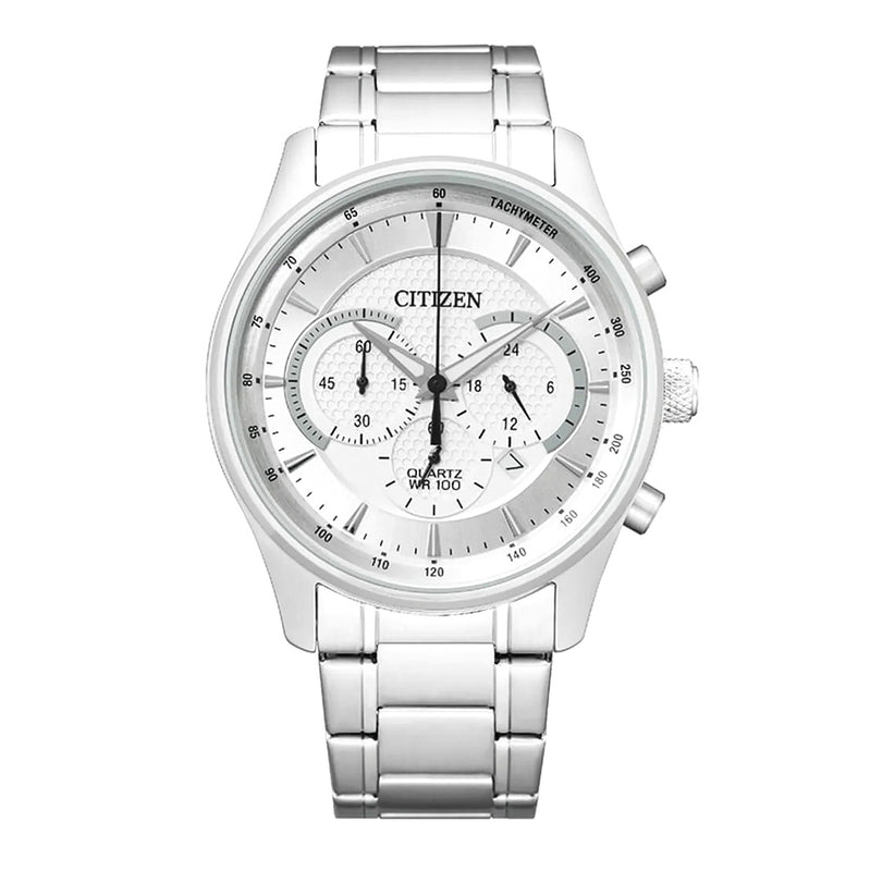 Citizen Men's 42mm Chronograph Sport Watch Silver Dial