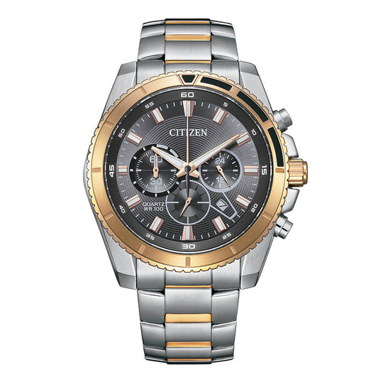 Citizen Men's 46mm Chronograph Sport Grey Watch