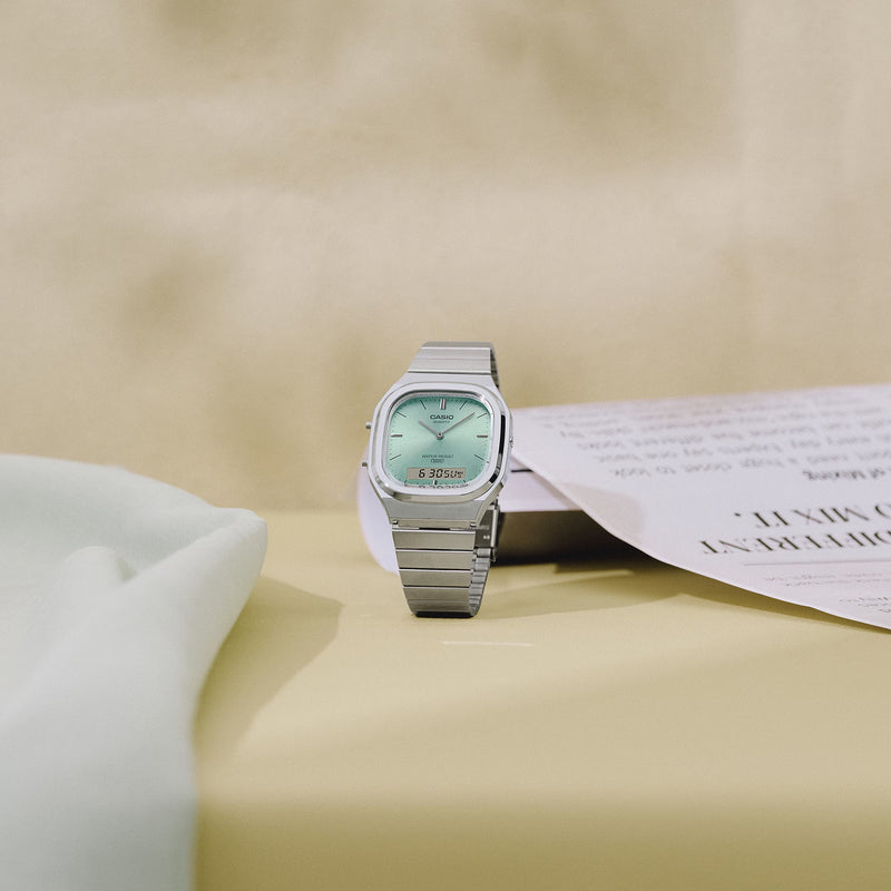 Casio Vintage Dual Time Unisex Blue Watch