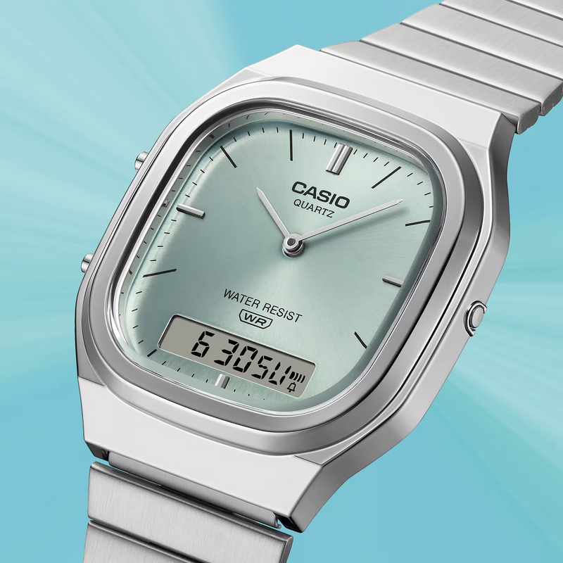 Casio Vintage Dual Time Unisex Blue Watch
