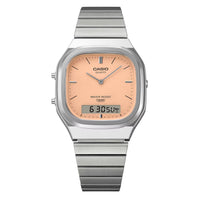 Casio Vintage Dual Time Unisex Peach Watch