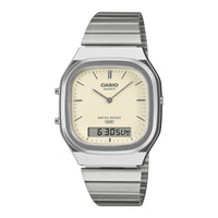Casio Vintage Dual Time Unisex Vanilla Watch