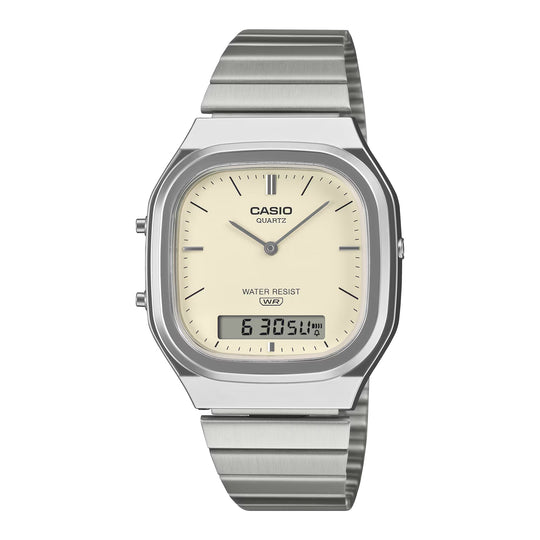 Casio Vintage Dual Time Unisex Vanilla Watch