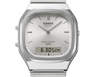 Casio Vintage Analog Digital Unisex Silver Watch AQ-240E-7ADF