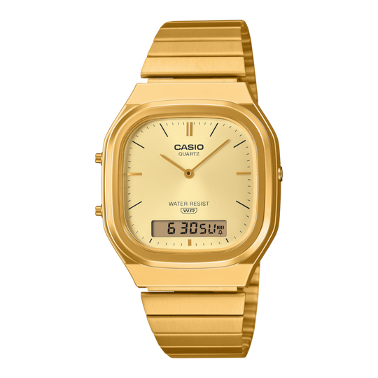 Casio Vintage Analog Digital Unisex Gold Watch AQ-240EG-9ADF