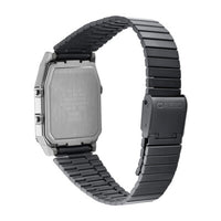 Casio Watch Vintage IP Grey Dual Time Steel Flat Link AQ-800ECGG-4ADF
