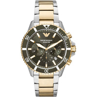 Emporio Armani Men's Watch Diver Chronograph 43mm Green