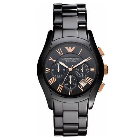 Emporio Armani Men's Valente Chronograph Watch Ceramic